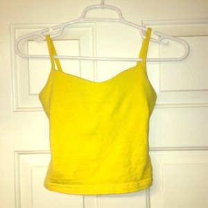 Yellow Cropped Tank